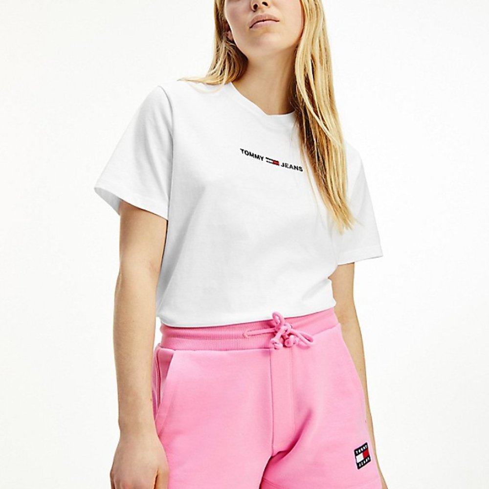 Tommy Jeans ORGANIC COTTON LINEAR LOGO T-SHIRT XS - Picture 2 of 4